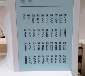 Les 40 points de couture de la machine à coudre Brother FS40