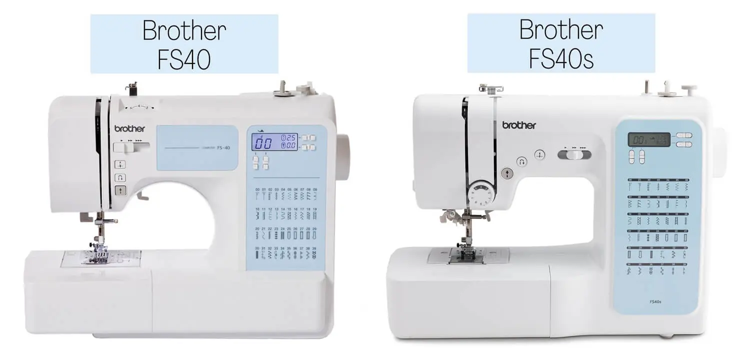 La différence entre une machine à coudre Brother FS40 et une Brother FS40s