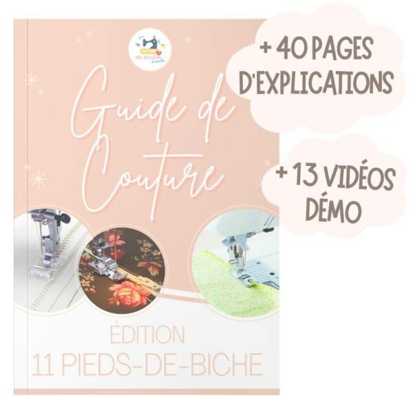 Guide couture 11 pieds de biche pour machine à coudre