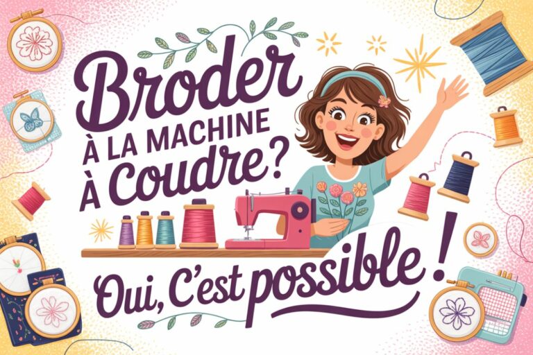 broderie machine coudre techniques